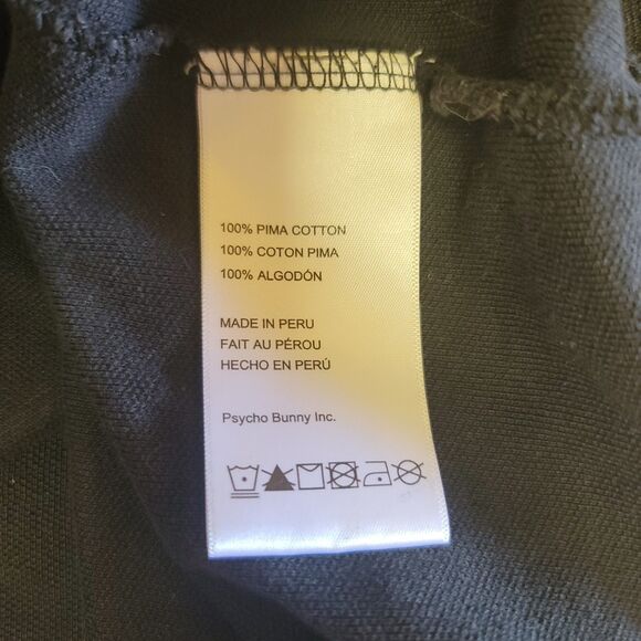 Psycho Bunny Logan Black Polo Shirt Mens Size XS - Picture 11 of 13